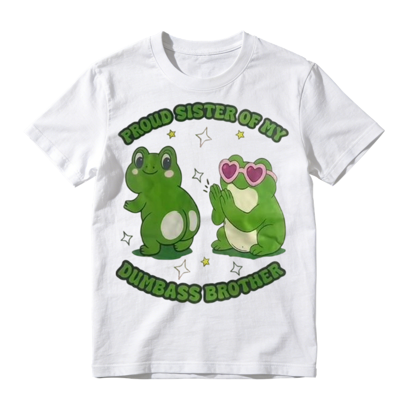 Proud Sister Frog Graphic T-Shirt