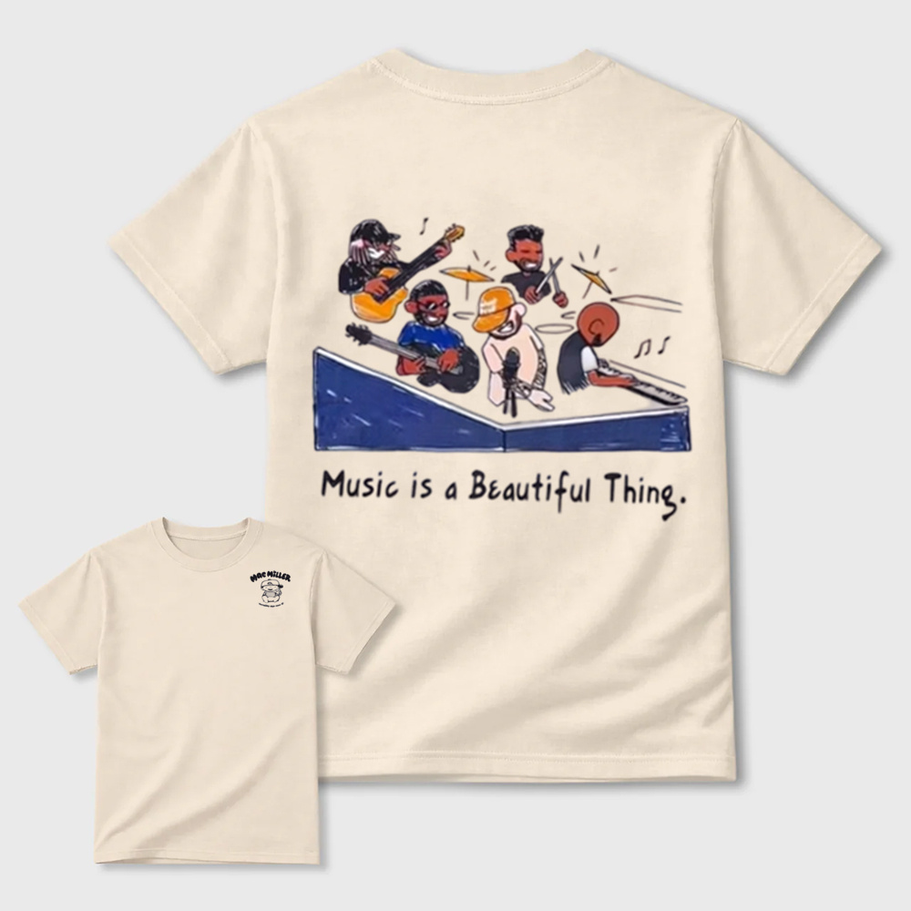 Music Is A Beautiful Thing Graphic T-Shirt – Vintage Music Lover Tee
