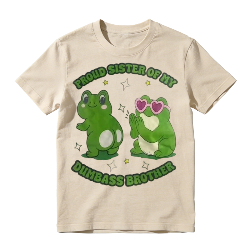 Proud Sister Frog Graphic T-Shirt