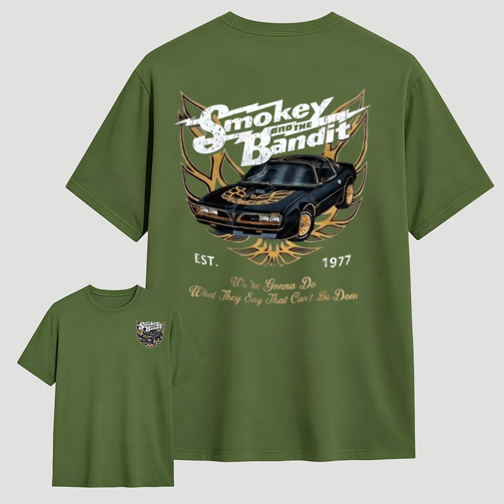 Smokey And The Bandit 1977 Retro Classic Car Graphic T‑Shirt