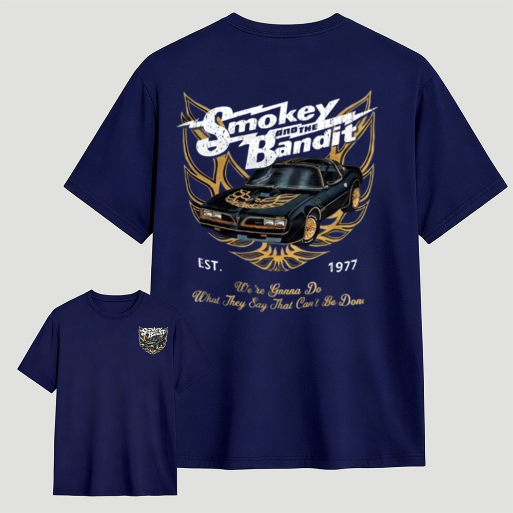 Smokey And The Bandit 1977 Retro Classic Car Graphic T‑Shirt
