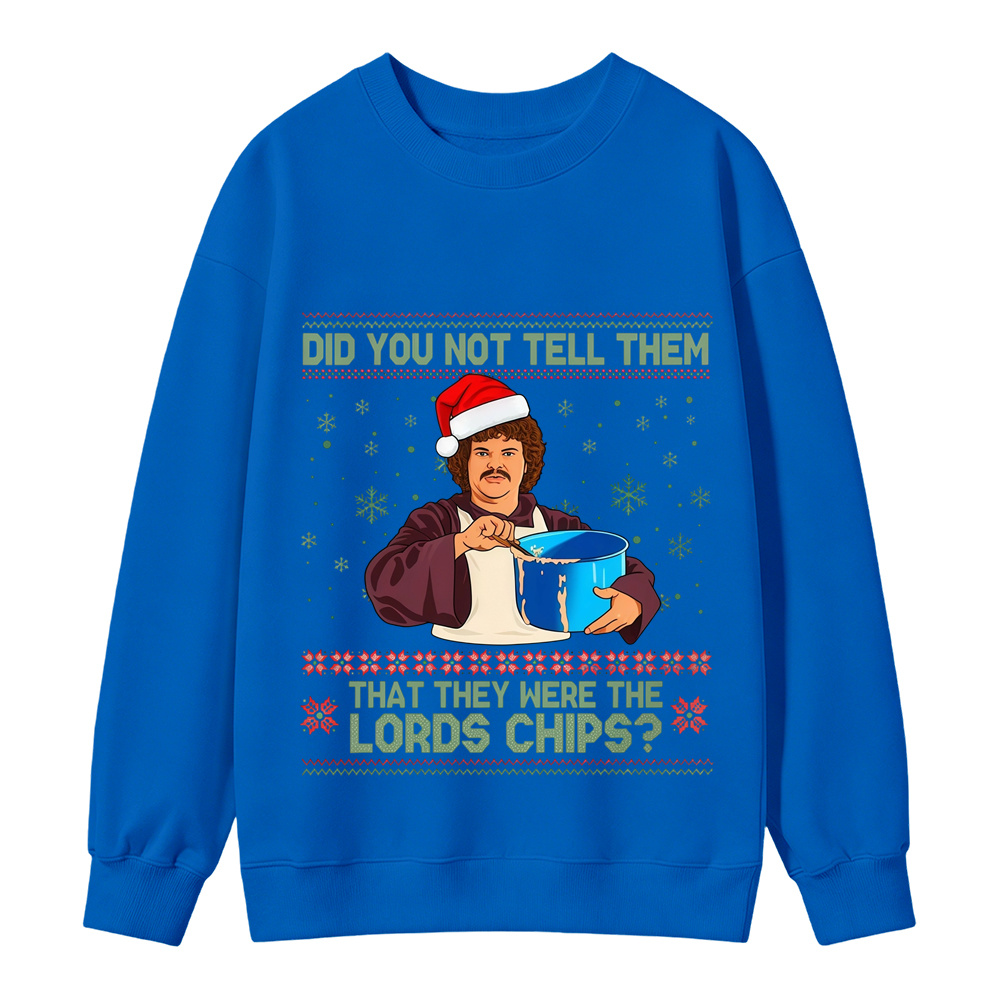 Retro Holiday Quote Cartoon Figure Graphic Sweatshirt Unisex Xmas Top