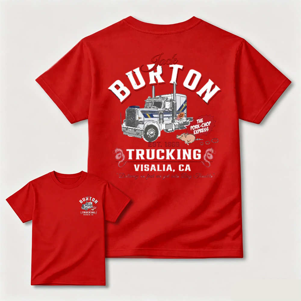 Jack Burton Trucking Shirt, Big Trouble in Little China Tee, Vintage Trucker Graphic T-Shirt, 80s Movie Fan Gift, MADE IN USA