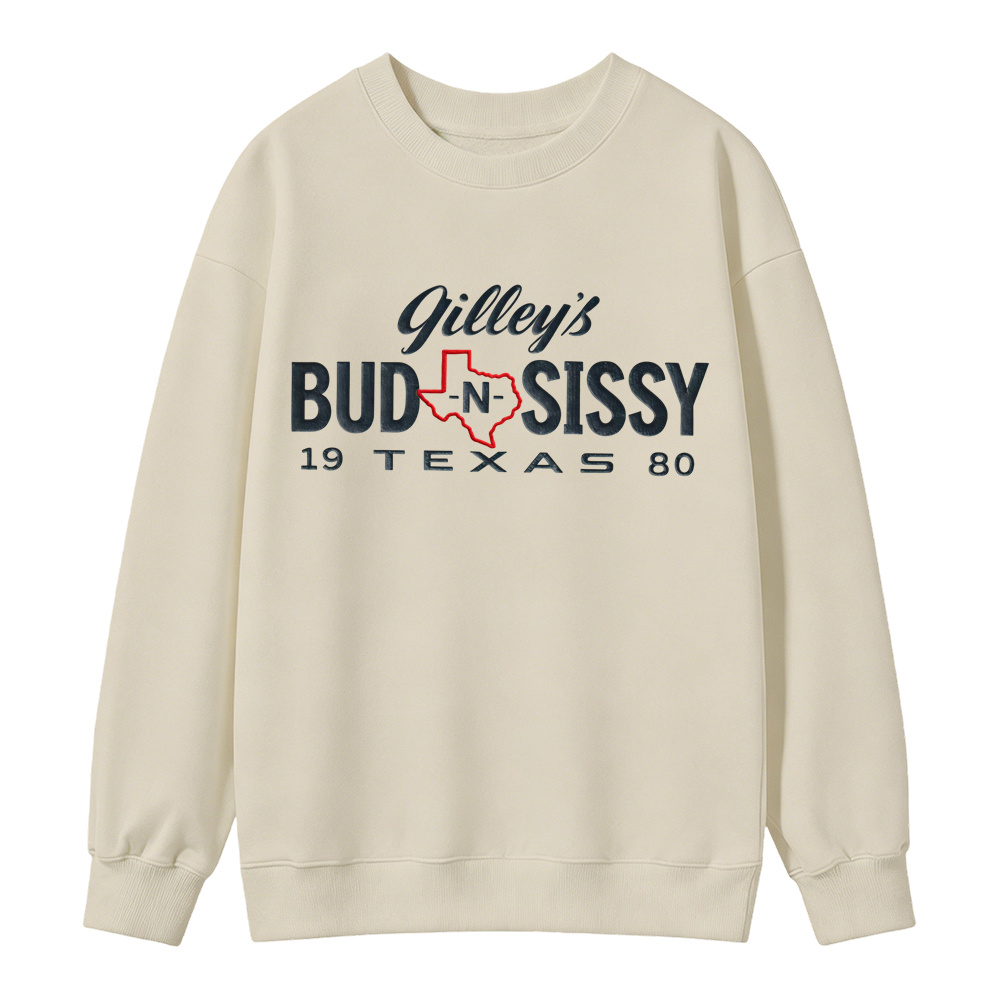Unisex Vintage Texas State Map Graphic Crewneck Sweatshirt Western Casual Top