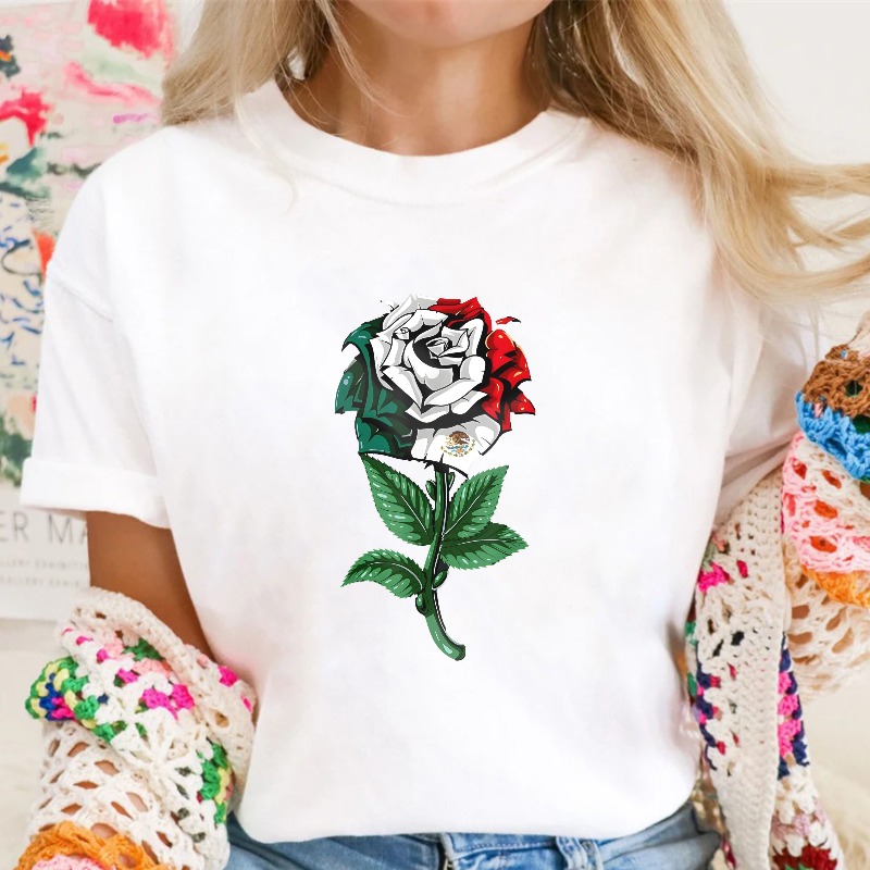 Rose Flower Design T-shirt
