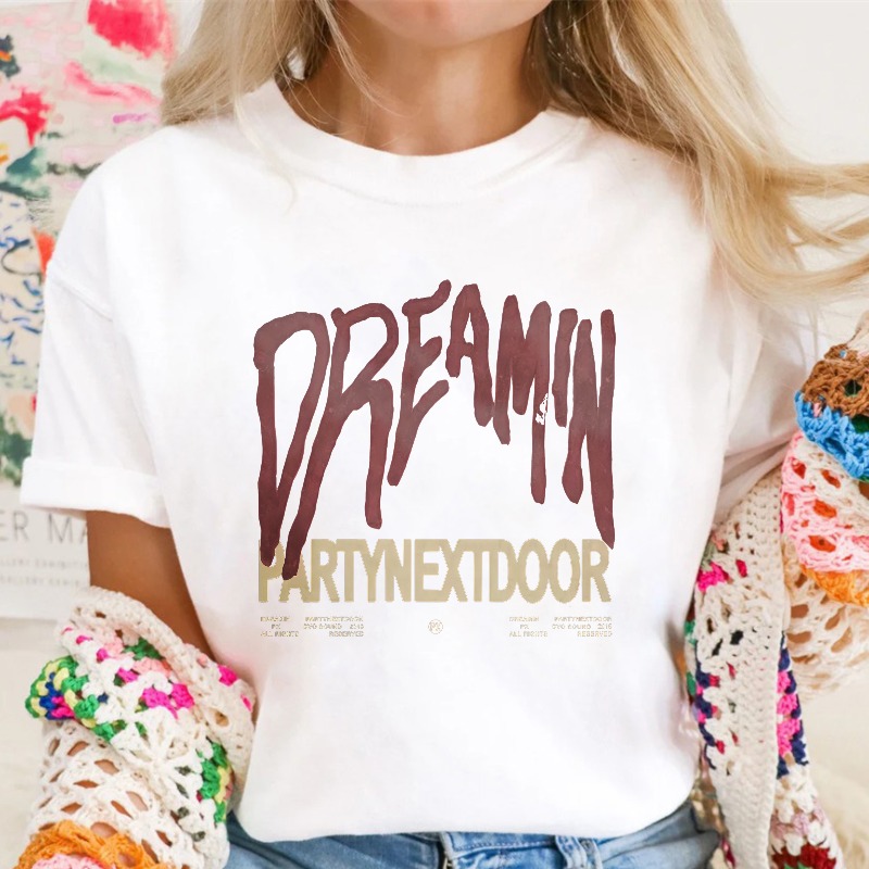Dreamin Party Next Door Graphic Print T-shirt