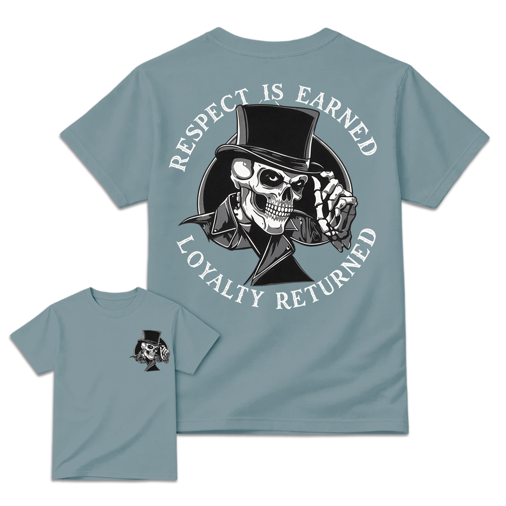[Copy]Retro Distressed Bull Skull Art Graphic Tee Unisex Western Back Print T-Shirt