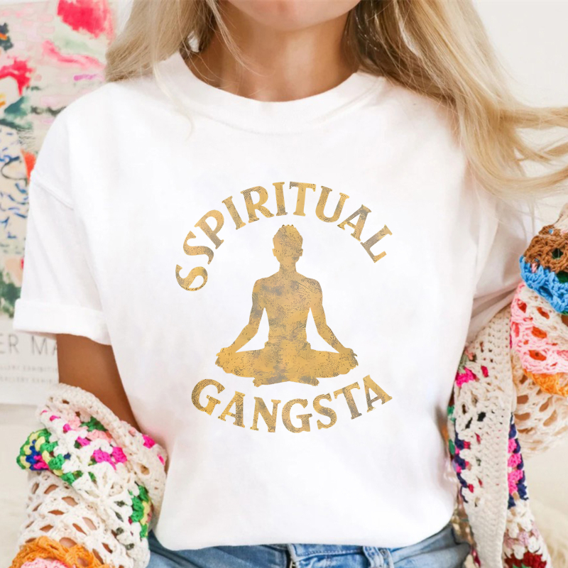Spiritual Gangsta Yoga Silhouette Unisex Classic T-shirt