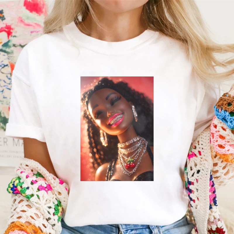Woman With Braided Hair And Jewelry T-shirt