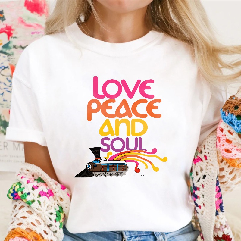 Love Peace And Soul Train T-shirt