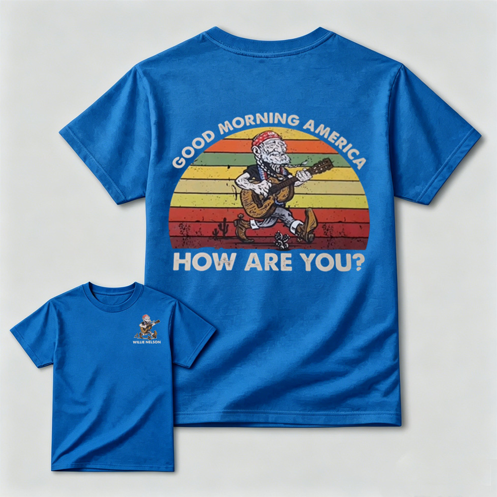 Good Morning America Willie Nelson Vintage Graphic Tee