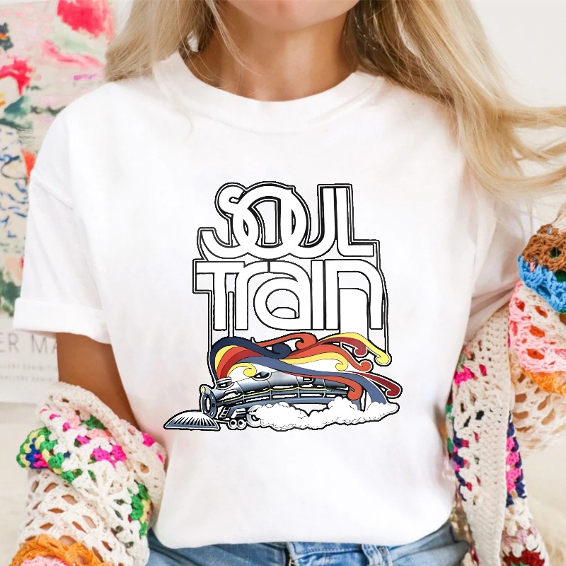 Soul Train Train With Rainbow And Clouds Unisex Classic T-shirt