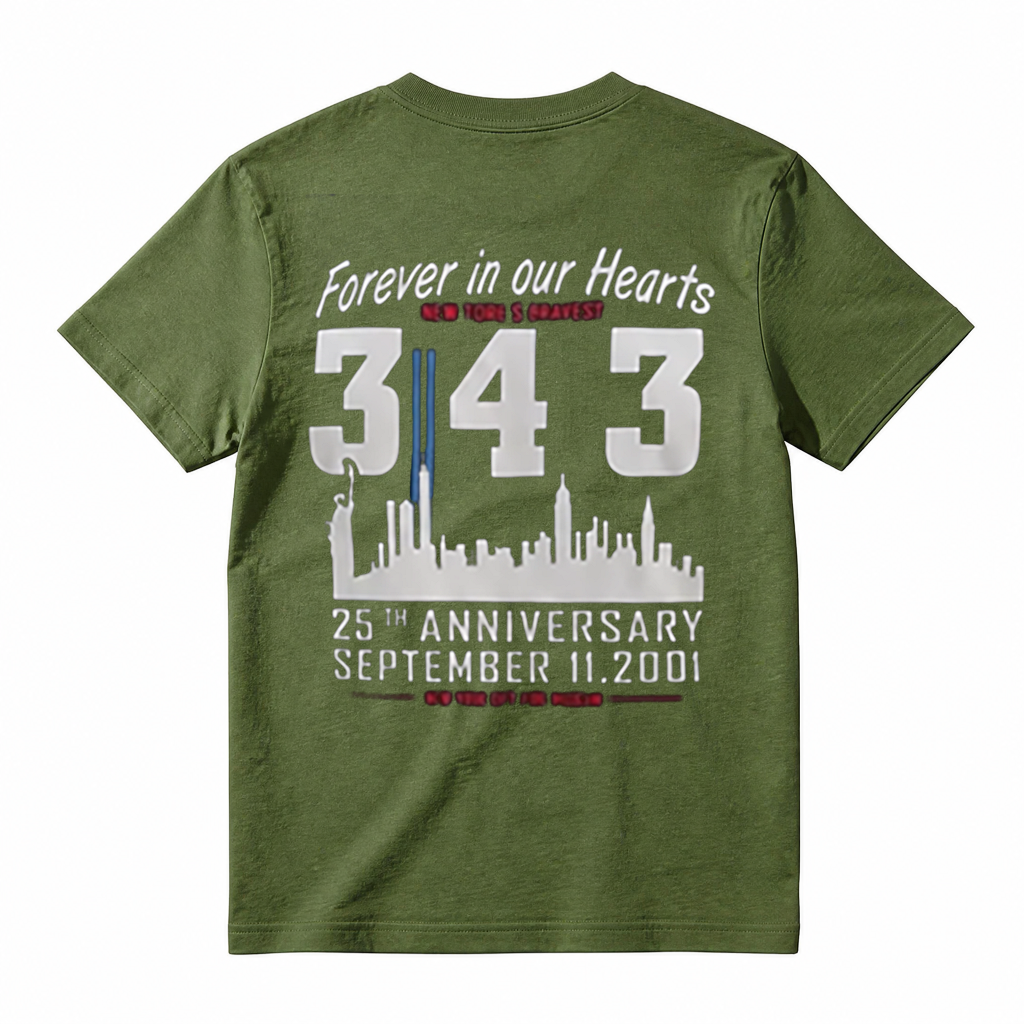 343 Never Forgotten Graphic Cotton T-Shirt
