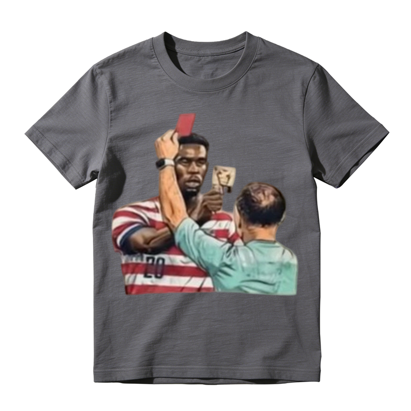 Viral US Soccer Red Card Meme Retro Tee