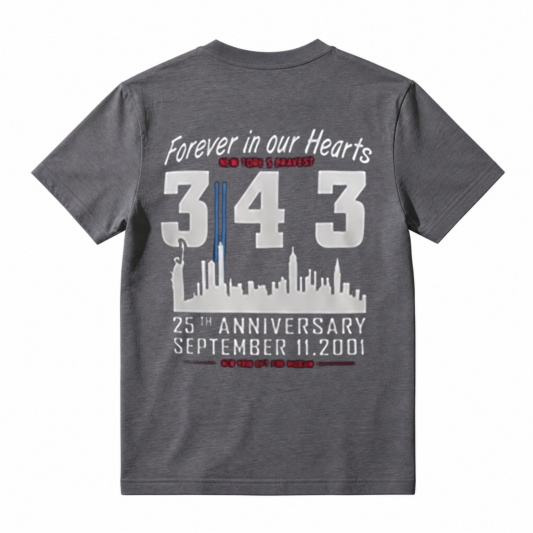 343 Never Forgotten Graphic Cotton T-Shirt
