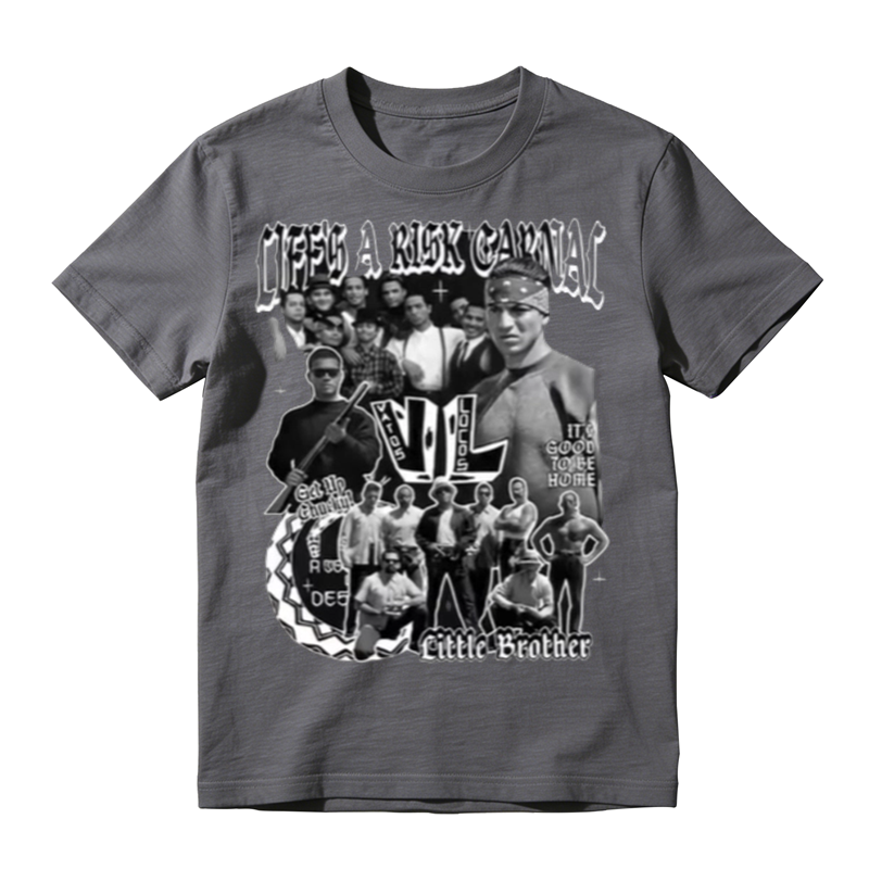 Vintage Skeleton Flag Graphic T-Shirt – Gothic Oversized Streetwear Tee