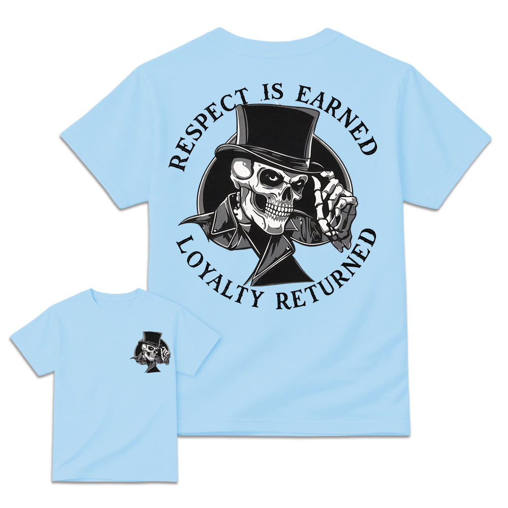 [Copy]Retro Distressed Bull Skull Art Graphic Tee Unisex Western Back Print T-Shirt