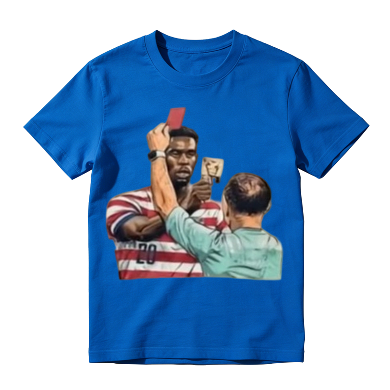 Viral US Soccer Red Card Meme Retro Tee