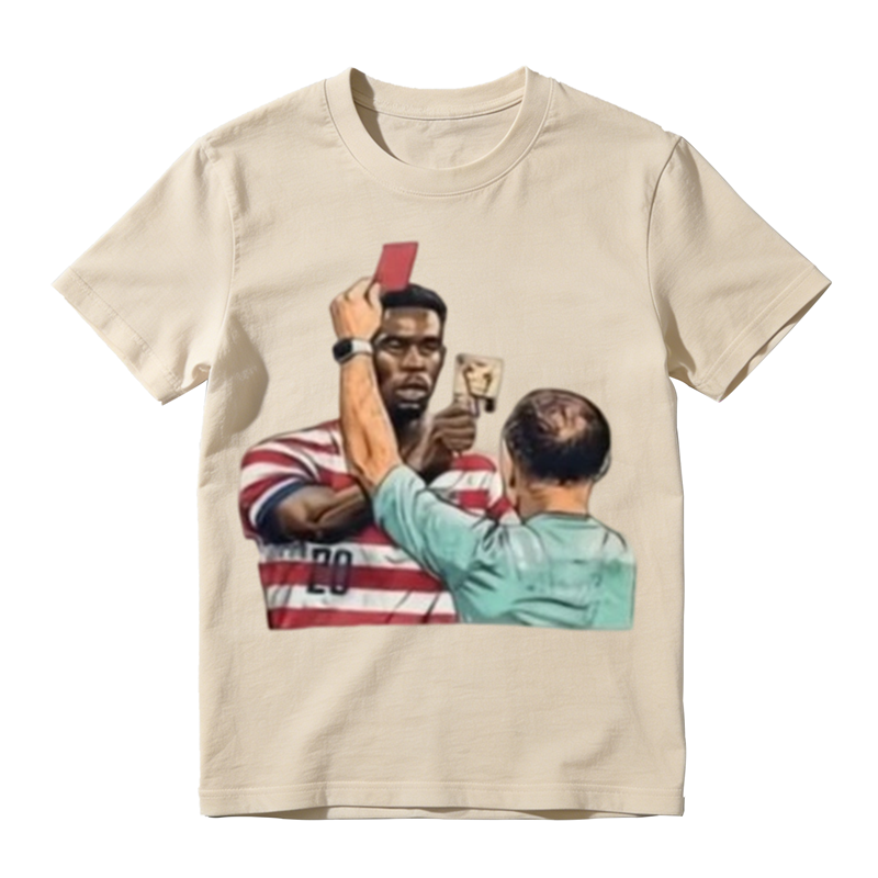 Viral US Soccer Red Card Meme Retro Tee