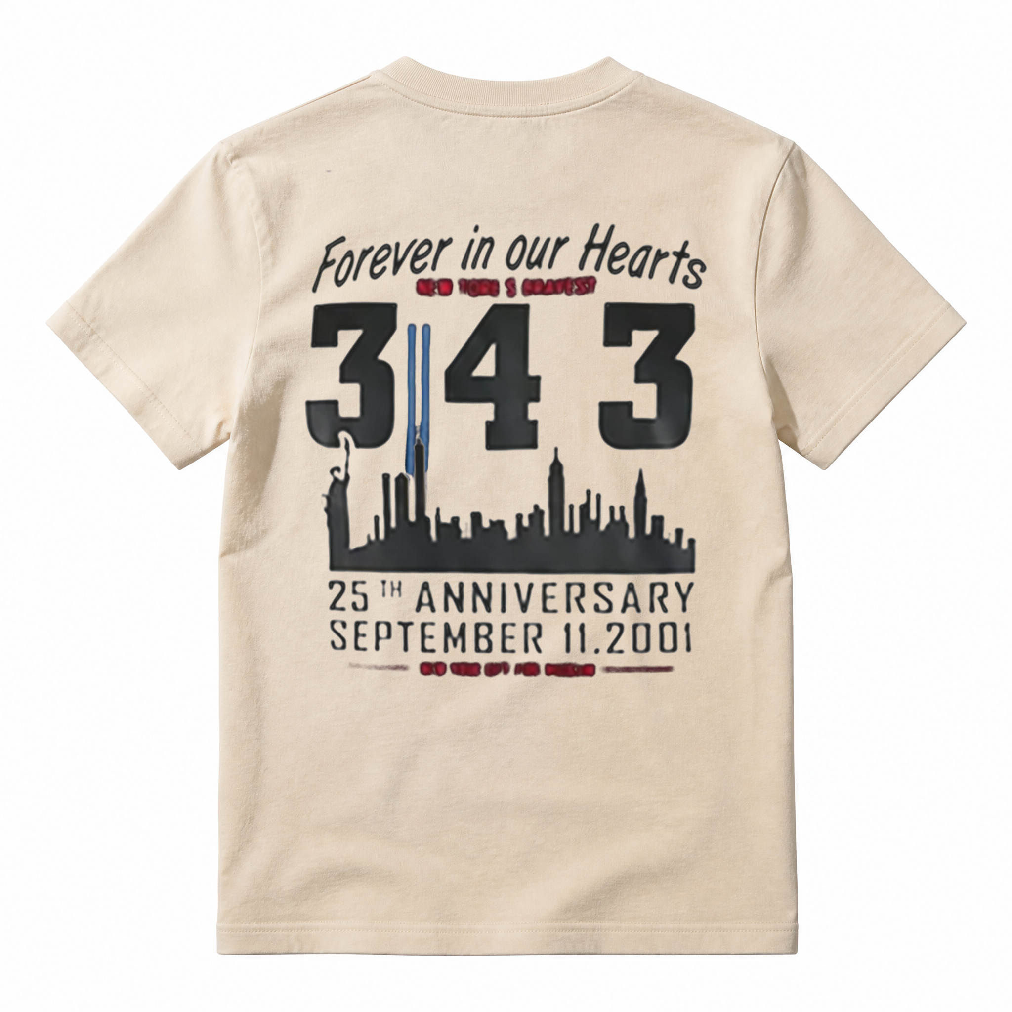 343 Never Forgotten Graphic Cotton T-Shirt