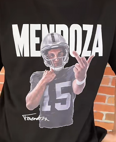 Sports Portrait Graphic Tee, Retro Football Fan Casual Printed T‑Shirt