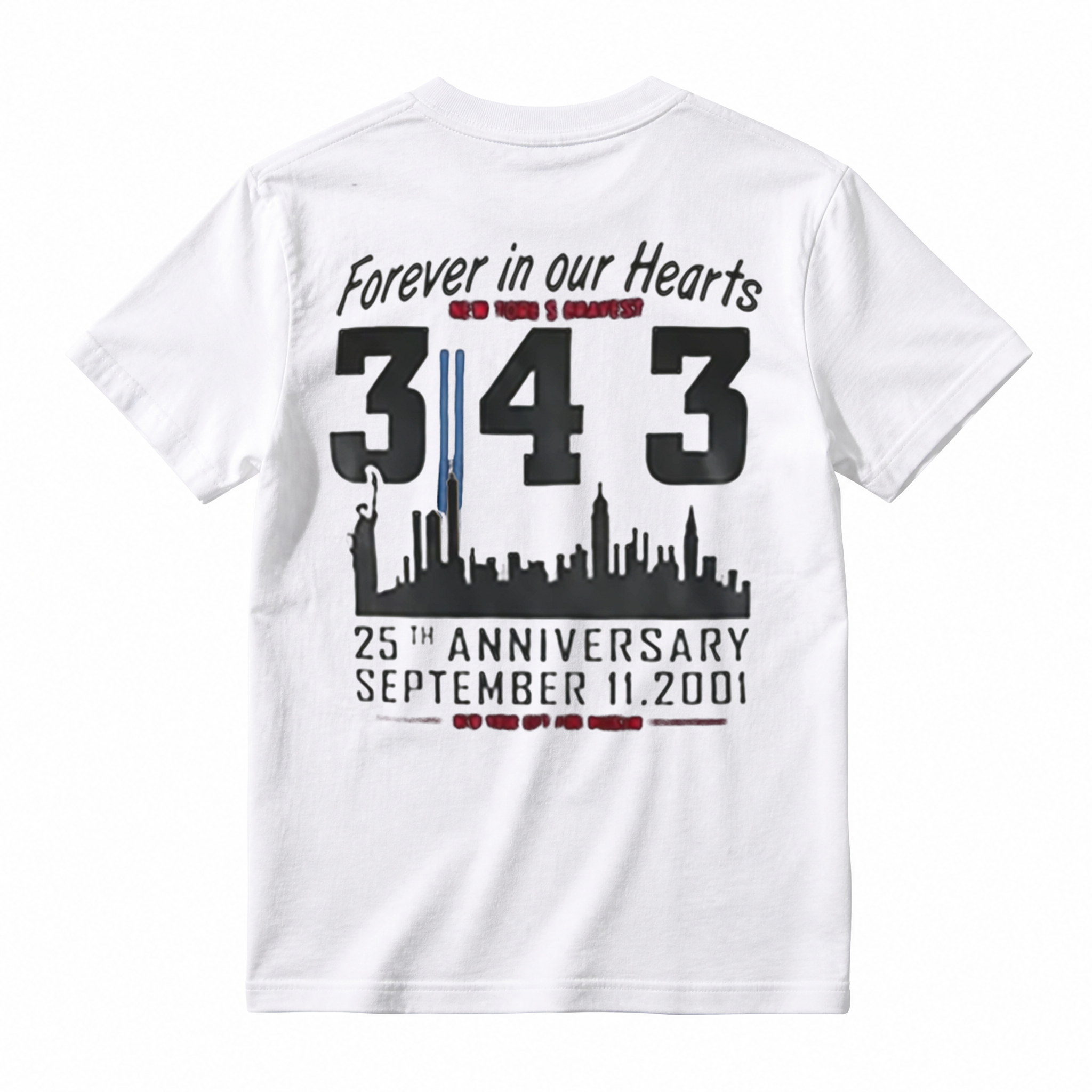 343 Never Forgotten Graphic Cotton T-Shirt