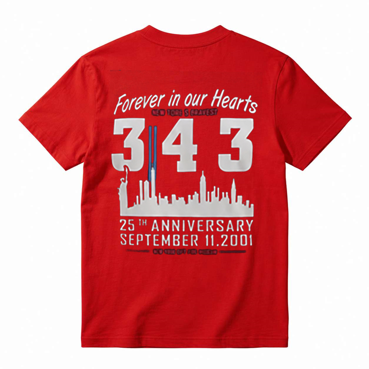 343 Never Forgotten Graphic Cotton T-Shirt