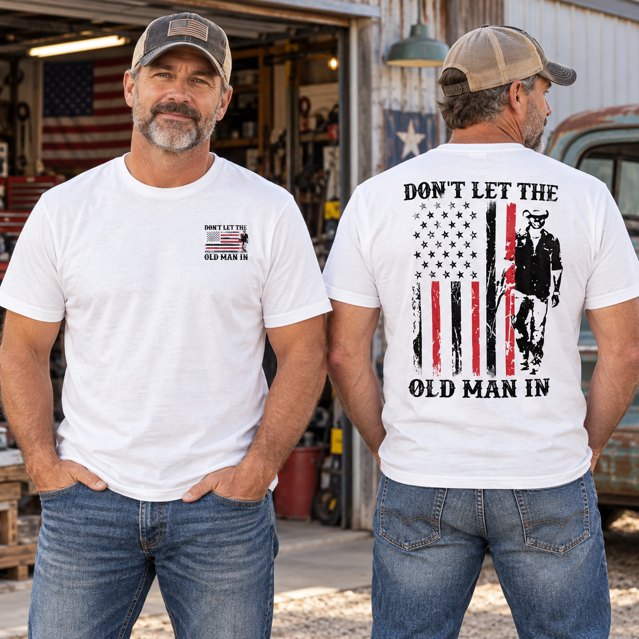 Don't Let the Old Man In Graphic Tee, Country Music Inspired Shirt, American Music Design, Unisex T-Shirt