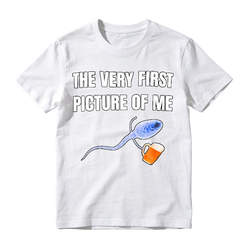 Sperm Holding Beer Mug The Very First Picture Of Me Unisex Classic T-shirt