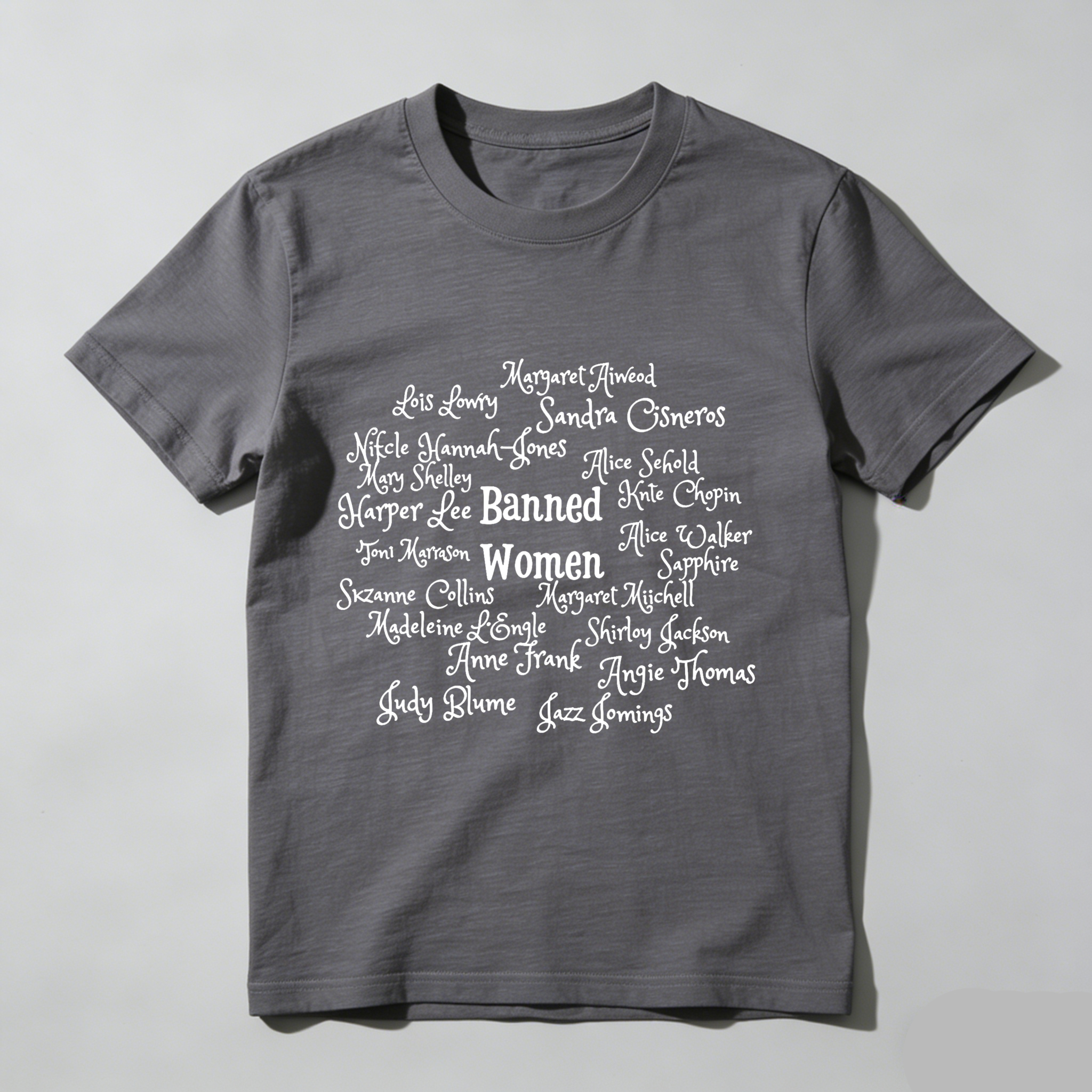 Wardrobecart Banned Women Names List Print Tshirt