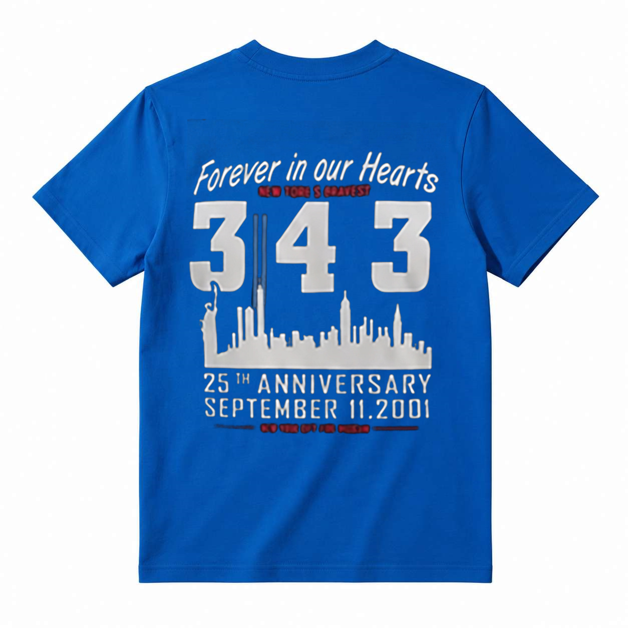 343 Never Forgotten Graphic Cotton T-Shirt