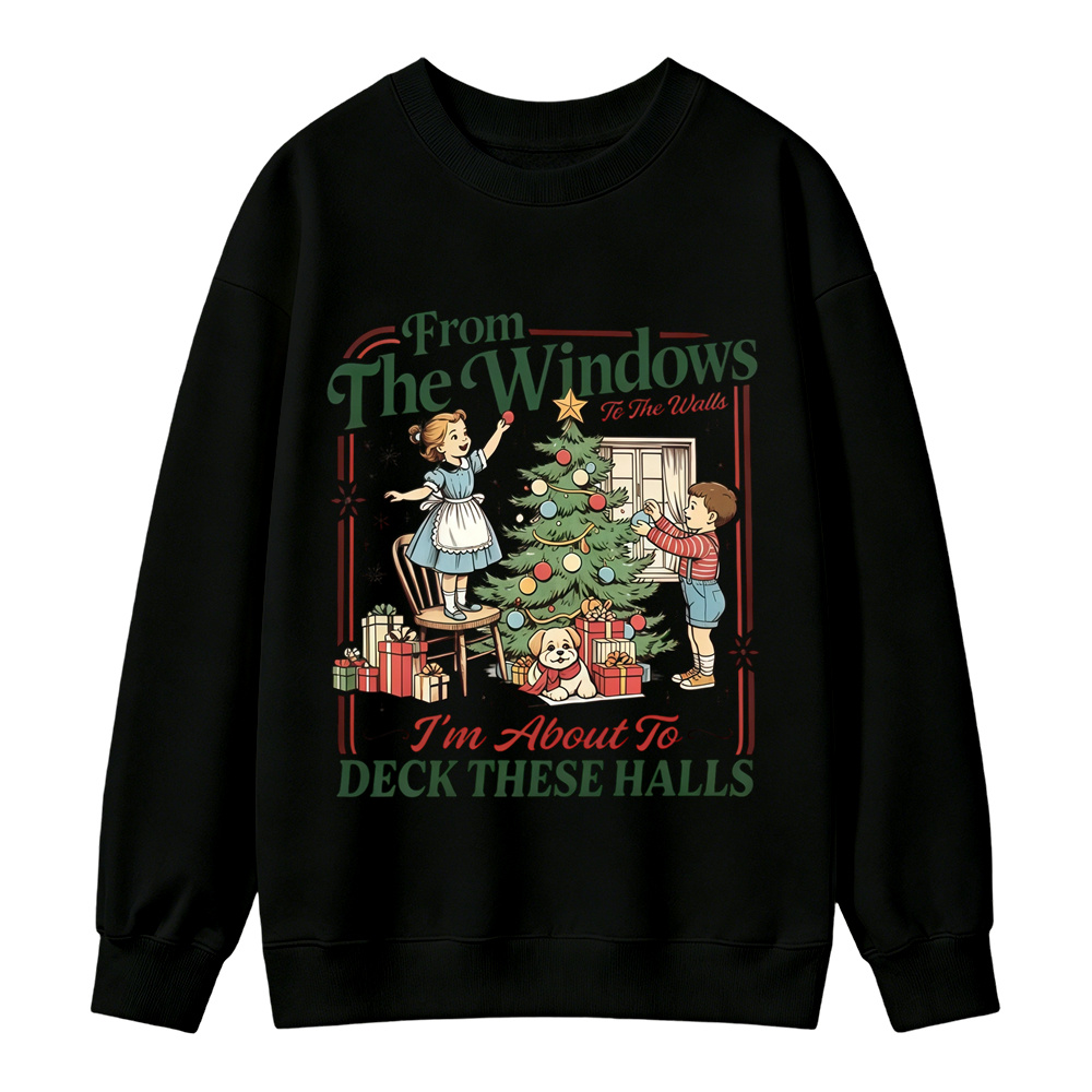 [Copy]Cartoon Musicians Playing Guitars Graphic Sweatshirt