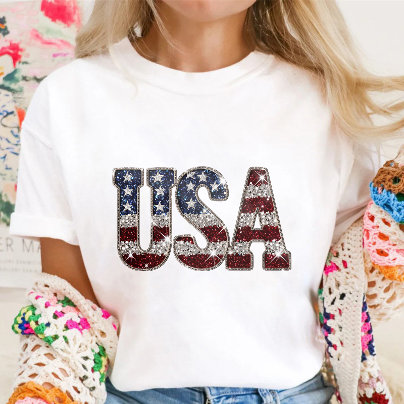 Usa Flag Design Unisex Classic T-shirt