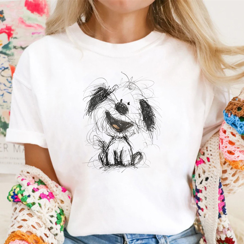 Dog Sketch Design T-shirt