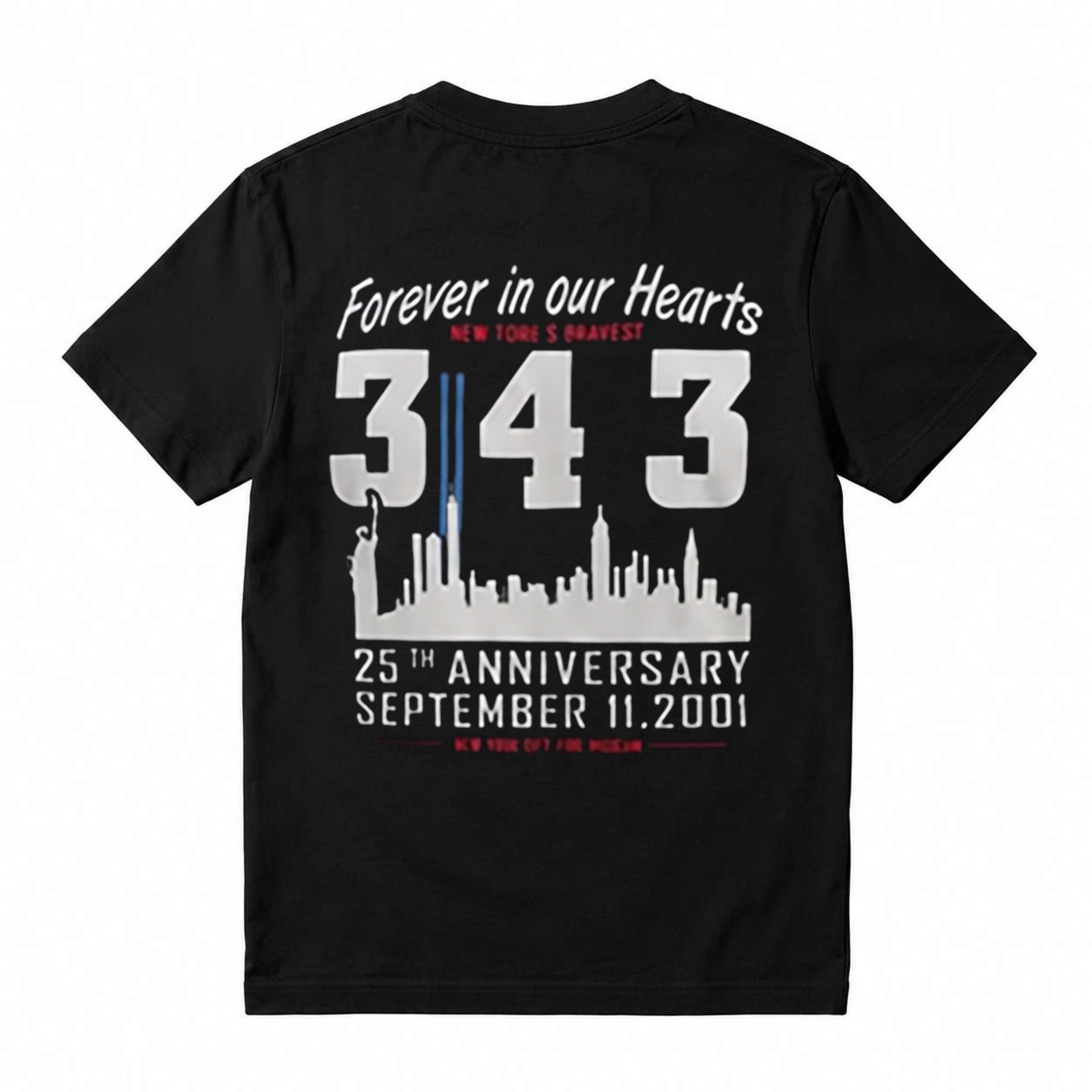 343 Never Forgotten Graphic Cotton T-Shirt