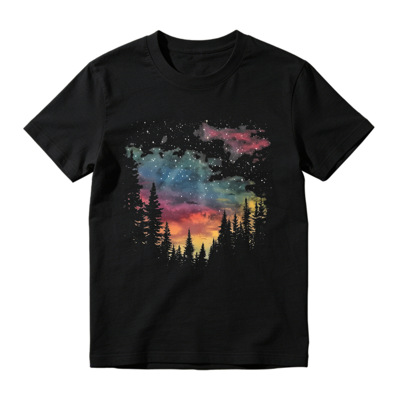 Forest Sky Galaxy T-shirt