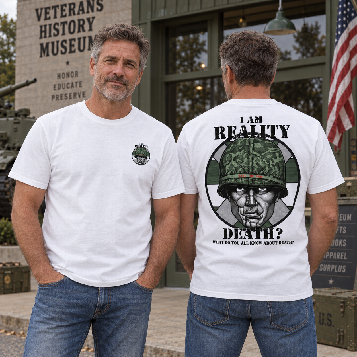 Platoon Sergeant Barnes "I Am Reality" Vintage Graphic T-Shirt
