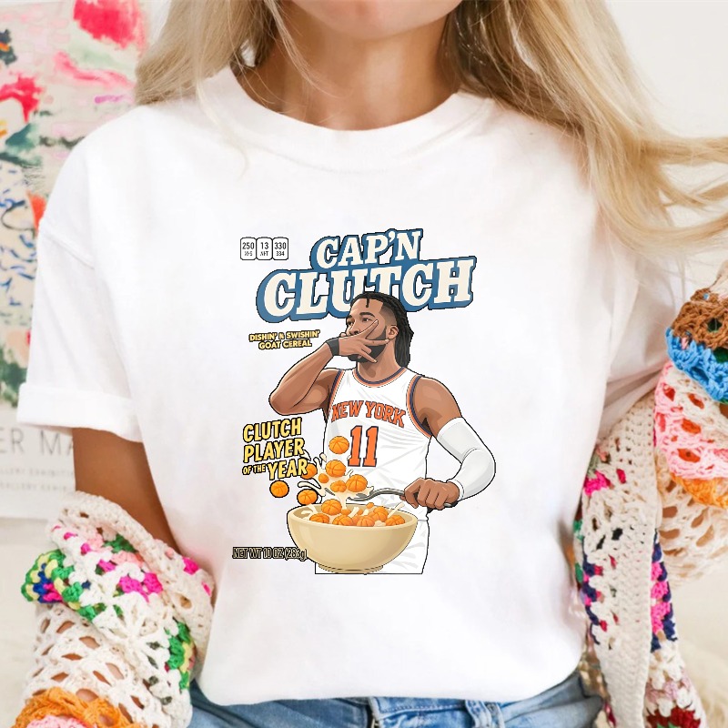 Capn Clutch Basketball Player With Cereal Bowl T-shirt