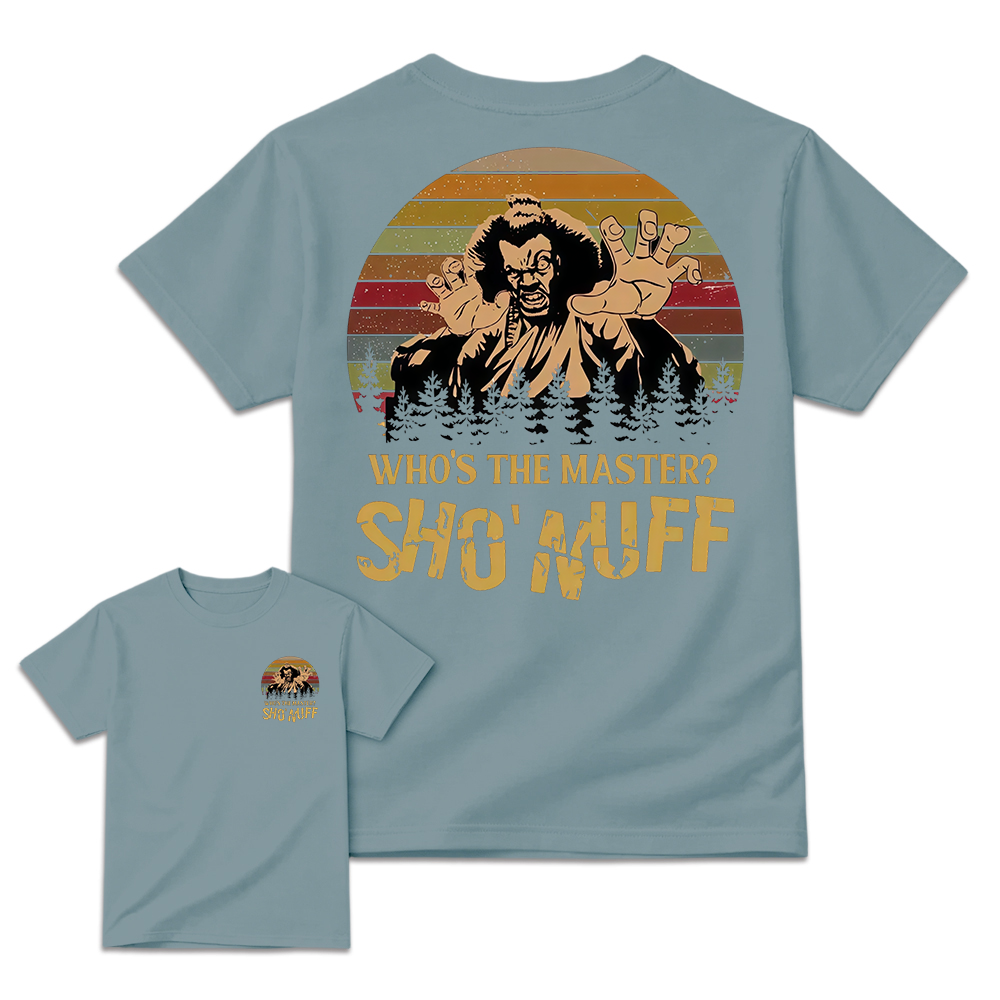 Who's The Master Sho'Nuff Shirt, Retro Vintage Graphic Tee, Cool 80s Style Shirt, Iconic Movie Quote Apparel