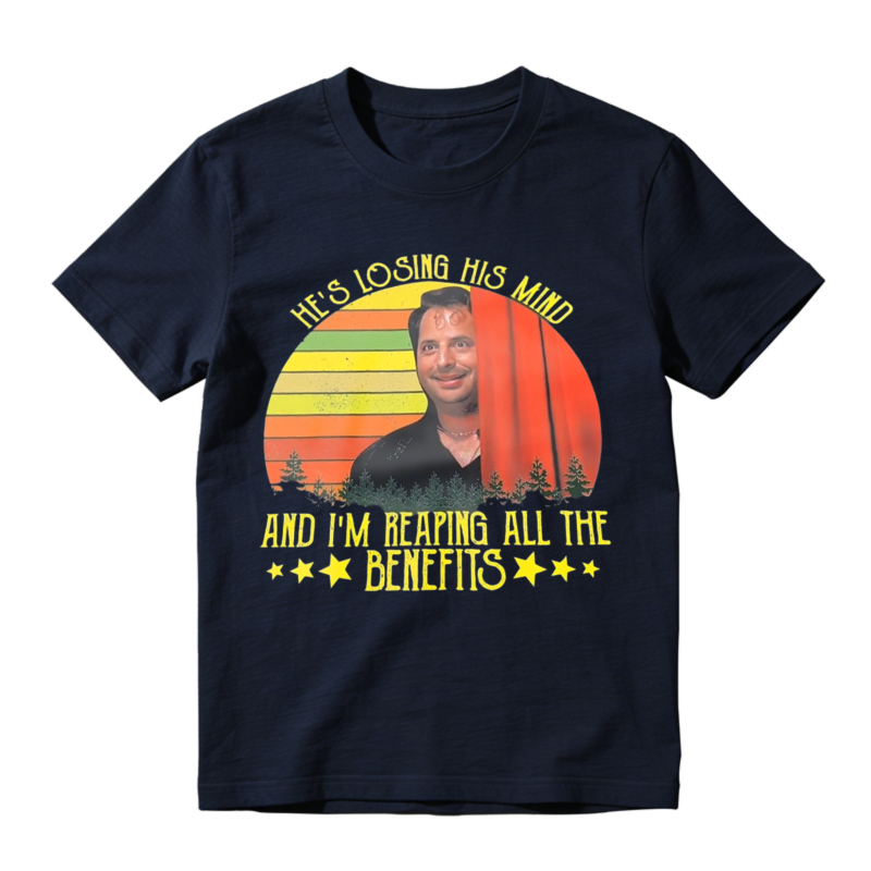 He S Losing His Mind And I M Reaping All The Benefits Retro Sunset Unisex Classic T-shirt