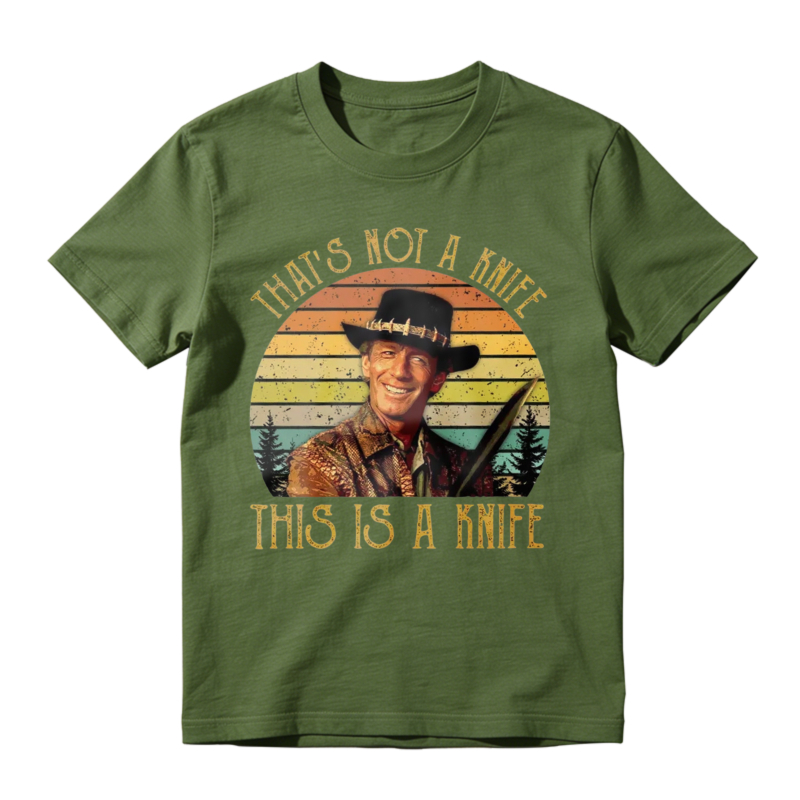 Thats Not A Knife This Is A Knife Vintage Retro Sunset Unisex Classic T-shirt