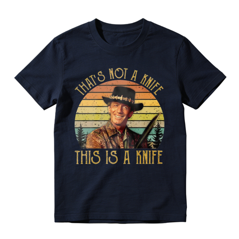 Thats Not A Knife This Is A Knife Vintage Retro Sunset Unisex Classic T-shirt