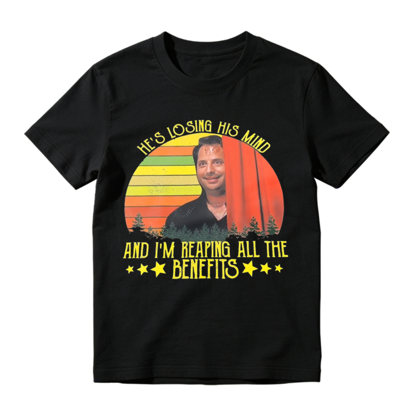He S Losing His Mind And I M Reaping All The Benefits Retro Sunset Unisex Classic T-shirt
