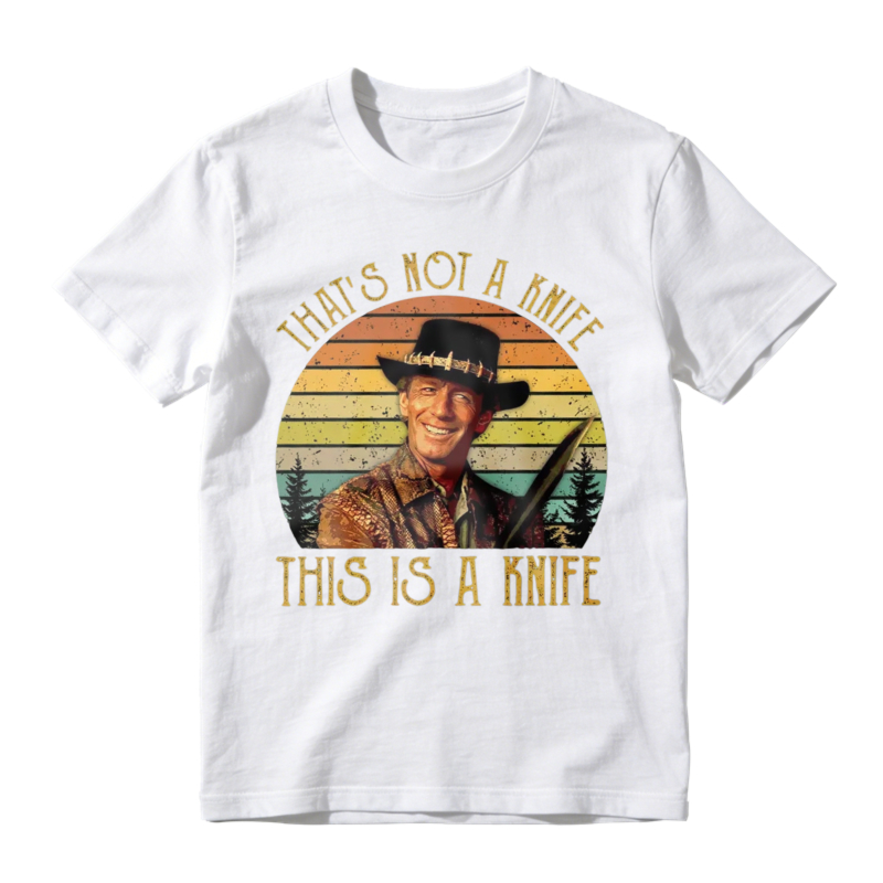 Thats Not A Knife This Is A Knife Vintage Retro Sunset Unisex Classic T-shirt