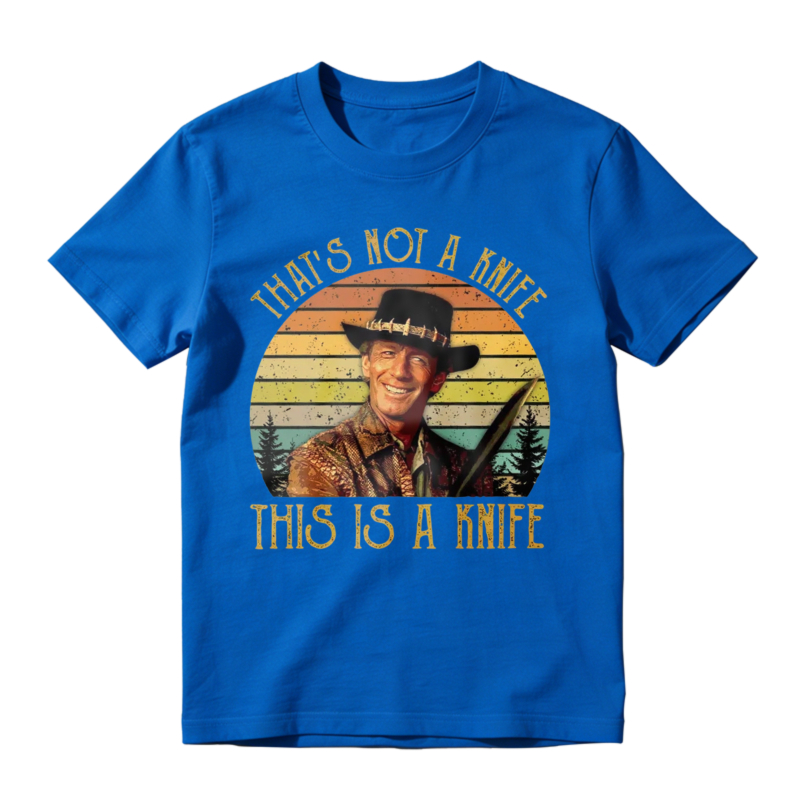 Thats Not A Knife This Is A Knife Vintage Retro Sunset Unisex Classic T-shirt