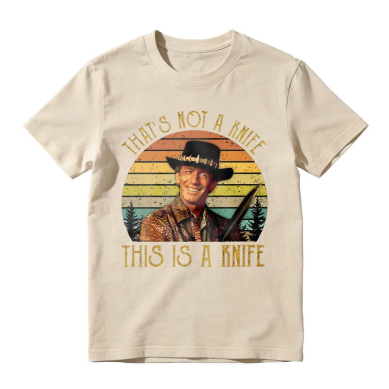 Thats Not A Knife This Is A Knife Vintage Retro Sunset Unisex Classic T-shirt