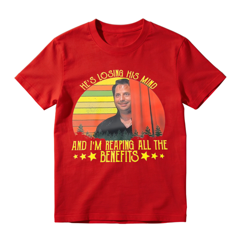 He S Losing His Mind And I M Reaping All The Benefits Retro Sunset Unisex Classic T-shirt