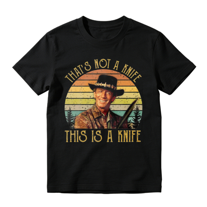 Thats Not A Knife This Is A Knife Vintage Retro Sunset Unisex Classic T-shirt
