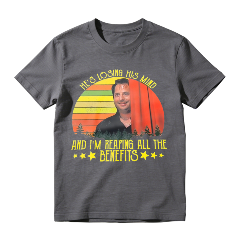 He S Losing His Mind And I M Reaping All The Benefits Retro Sunset Unisex Classic T-shirt