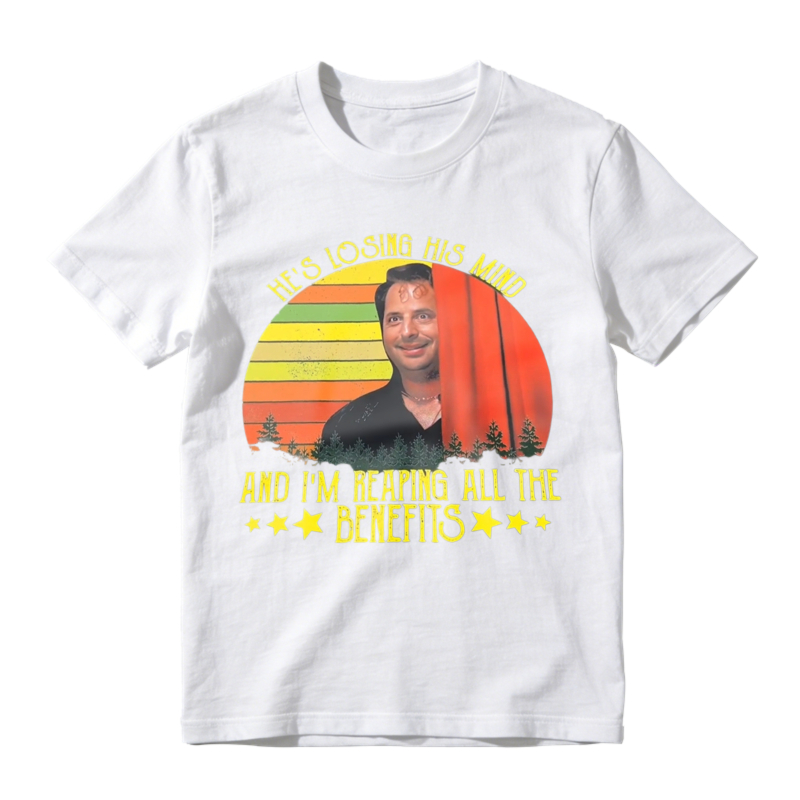 He S Losing His Mind And I M Reaping All The Benefits Retro Sunset Unisex Classic T-shirt